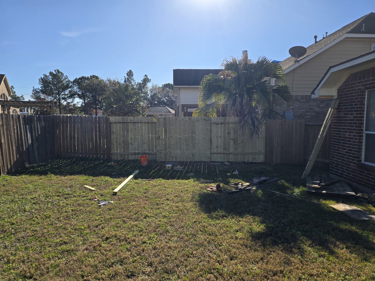 Residential fence installation Texas